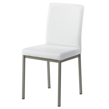 Chaise contemporaine en métal et revêtement synthétique - Villa 2