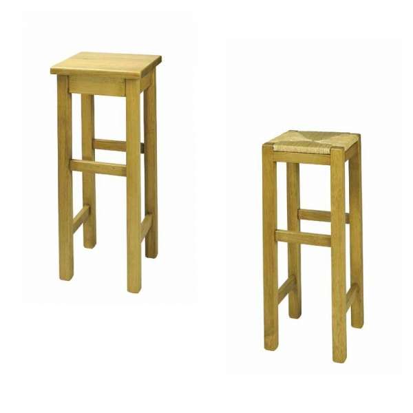 Bar En Bois Brut : Tabouret de bar rustique en ch?ne – 4 Pieds : tables, chaises et Bar En Bois Brut : Tabouret de bar rustique en ch?ne – 4 Pieds : tables, chaises et