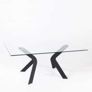 table verre 100 cm