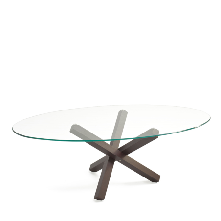 Table de salle à manger ovale design en verre - Aikido Sovet® 2