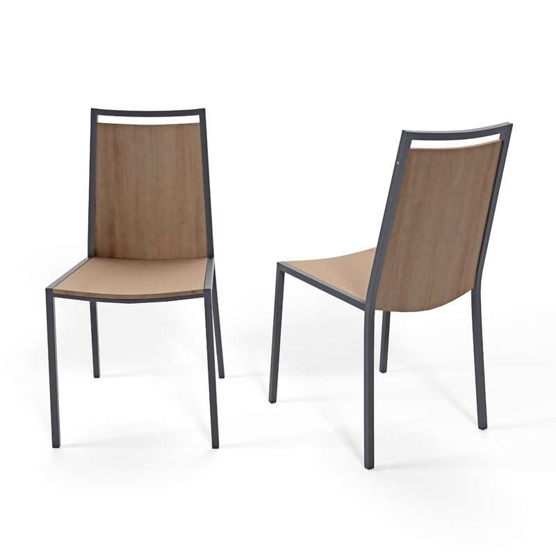Chaise de cuisine en métal et bois  Concept  4 Pieds  tables