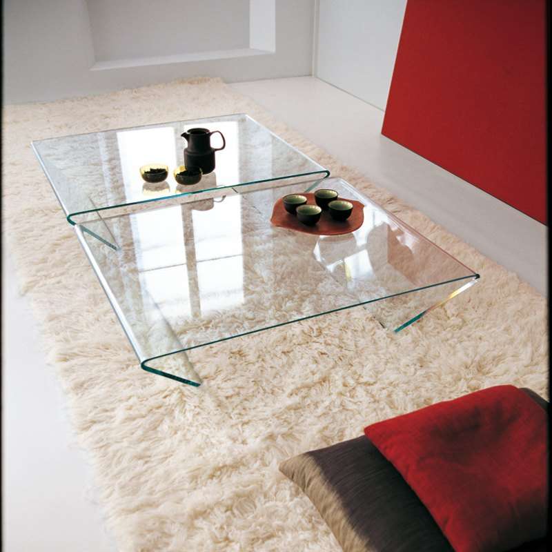 table basse verre italienne