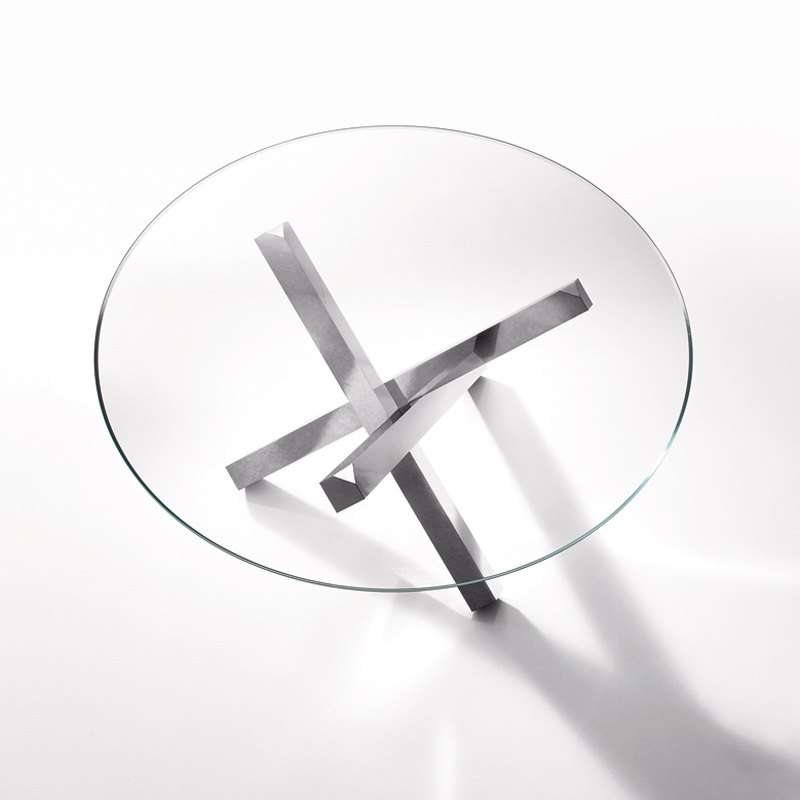 table verre ronde design