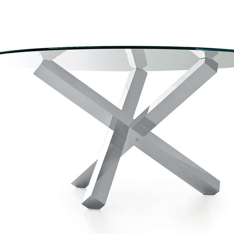 table verre ronde design