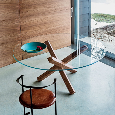 Table en verre design ronde - Aikido Sovet® 1