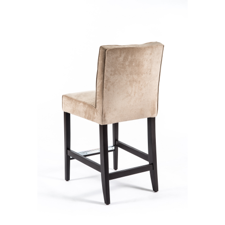 Tabouret snack matelassé moderne en tissu - BarCarpe