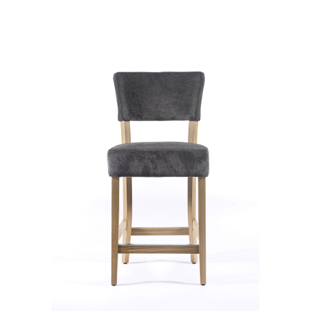 Tabouret snack en tissu et bois – BarSteffi