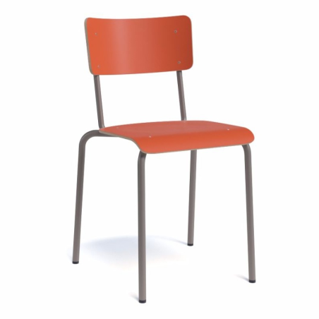 Chaise vintage métal et bois - Collège