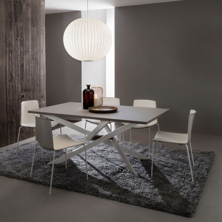 Table contemporaine extensible en fenix - Renzo 2