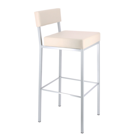Tabouret de bar moderne en métal et synthetique - Quinta 2