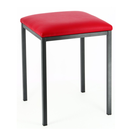 Tabouret bas moderne en synthétique et métal - Slide 2