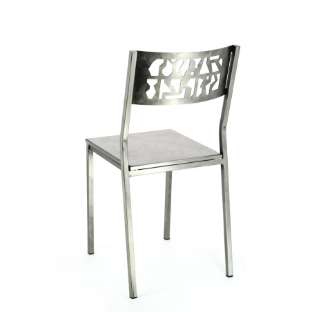 Chaise industrielle en métal - Slide