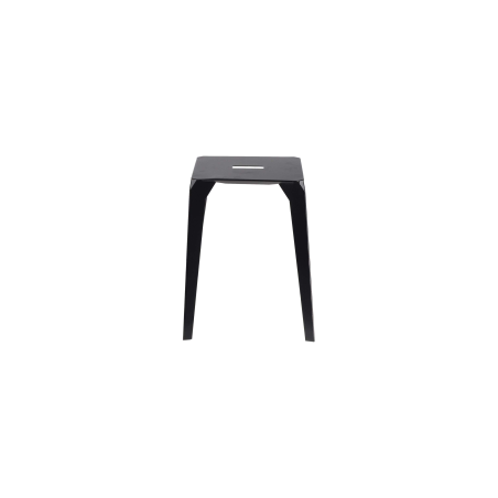 Tabouret bas de jardin métallique noir - Valence