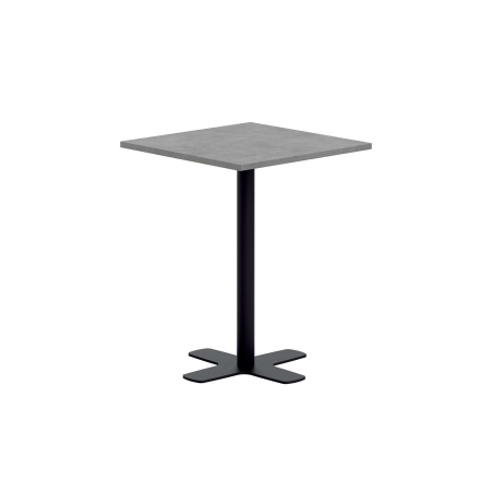 Piétement central de table en métal avec base en croix - Spinner