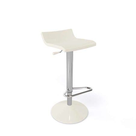 Tabouret tournant  sans dossier et réglable en hauteur beige - Over T