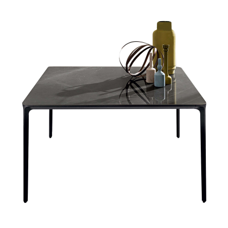 Table carrée design italienne en céramique et métal - Slim Sovet®