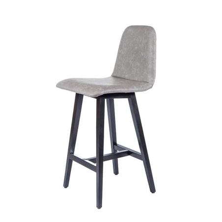 Tabouret snack scandinave avec pieds en bois - Pandora