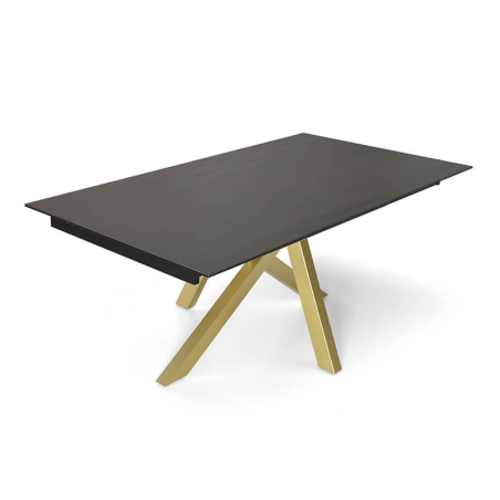 Table design en Dekton avec pieds central - Moon