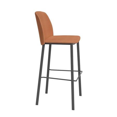 Tabouret de bar moderne orange - Olivia