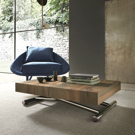 Table relevable design avec rallonges fabrication italienne - Calypso