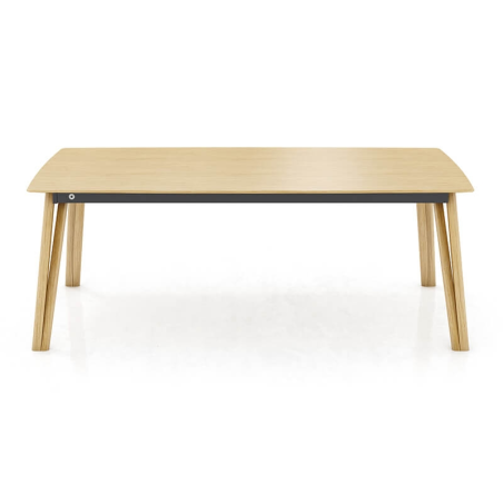Table en bois massif pieds épingle - Rennes Mobitec