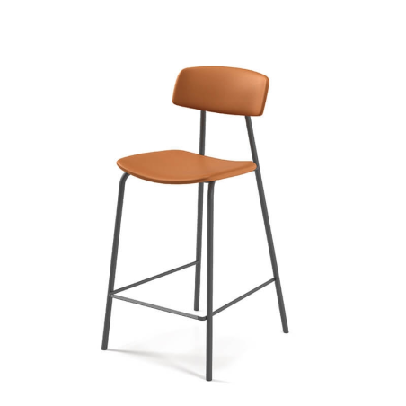 Tabouret snack vintage en synthétique fabriqué en Belgique - BarLazio