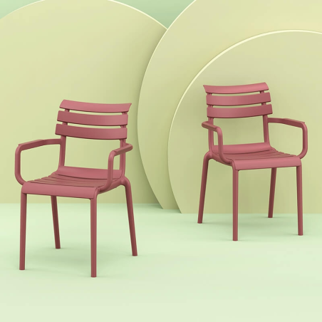 Fauteuil moderne empilable en polypropylène - Paris