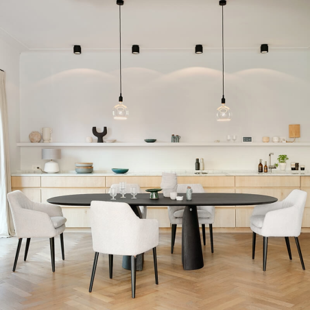 Table de designer en bois avec bords arrondis - Blossom Mobitec®