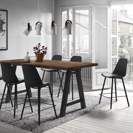 Tabouret snack moderne avec coque en polypropylène - Claudio