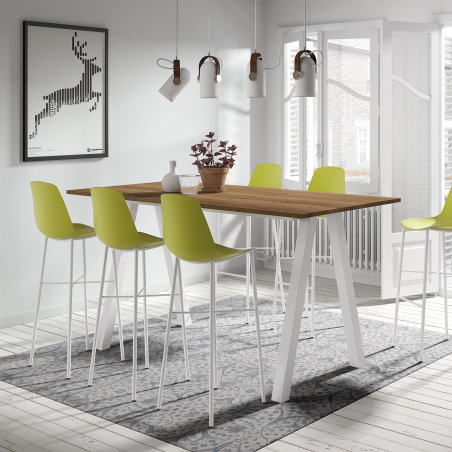 Tabouret bar moderne en polypropylène et métal - BarCloë