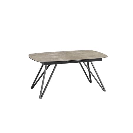 Table moderne en céramique extensible avec pieds design en métal - Babylone