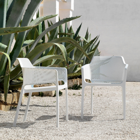 Fauteuil de terrasse moderne en polypropylène - Net