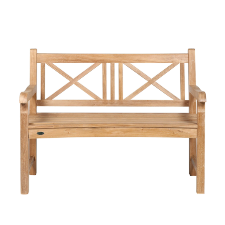 Banc en teck massif 2 places avec dossier - Panar