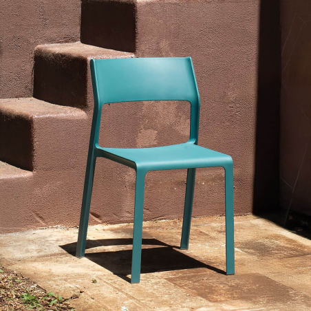 Chaise de jardin empilable en polypropylène - Trill bistrot