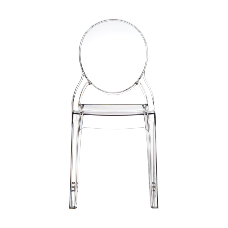 Chaise design en plexi transparent Elizabeth