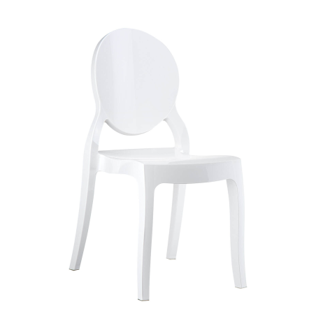 Chaise design Elizabeth Opaque en polycarbonate