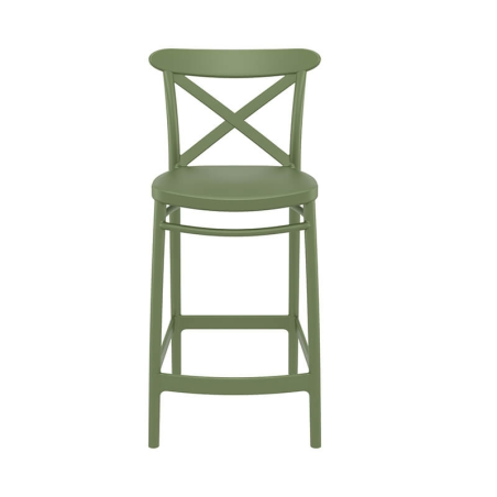 Tabouret snack en polypropylène vert