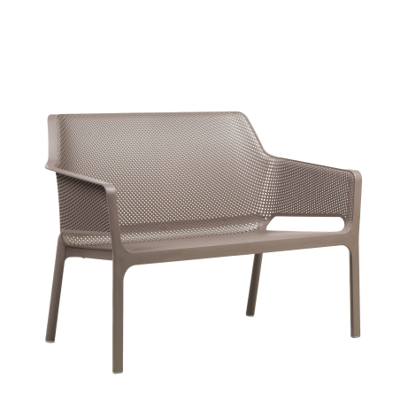 Banquette de jardin empilable 2 personnes