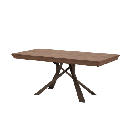 Table design extensible originale avec pieds mikado - Lungo largo