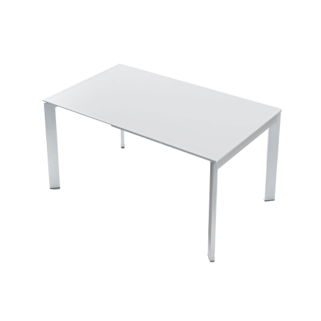 Table petit espace extensible en verre - Poker