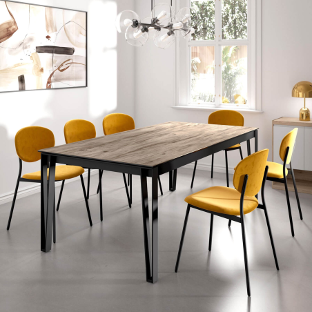 Table de salle à manger extensible en céramique