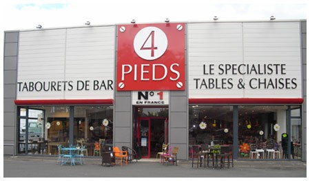 4 Pieds Angers, magasin de meubles à Angers