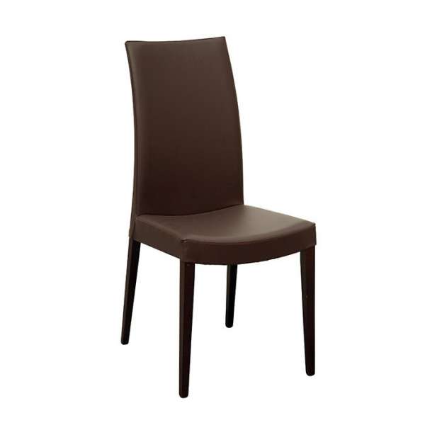 Chaise de salle à manger contemporaine en bois et synthétique ... Chaise de salle à manger contemporaine en bois et synthétique ...