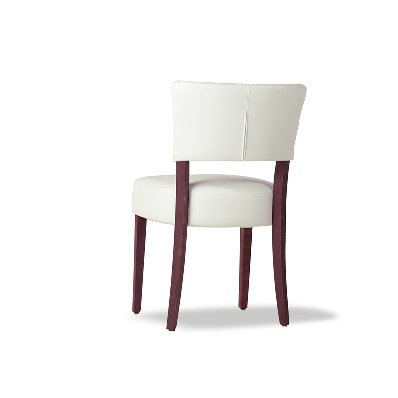 Chaise moderne en vinyl et bois - Steffi 5