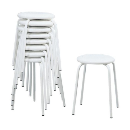 Tabouret bas empilable en métal - TabRond 8