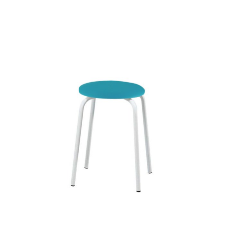 Tabouret bas empilable en métal - TabRond 6