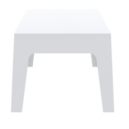 Table basse de jardin en plastique blanc - Box