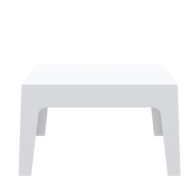 Table basse de jardin en polypropylène blanc - Box