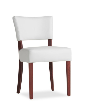 Chaise en vinyl et bois - Steffi