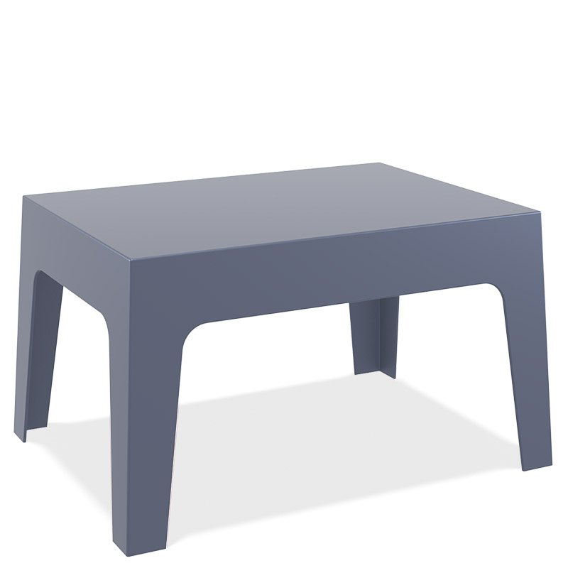 Table basse de jardin en polypropylène gris foncé - Box